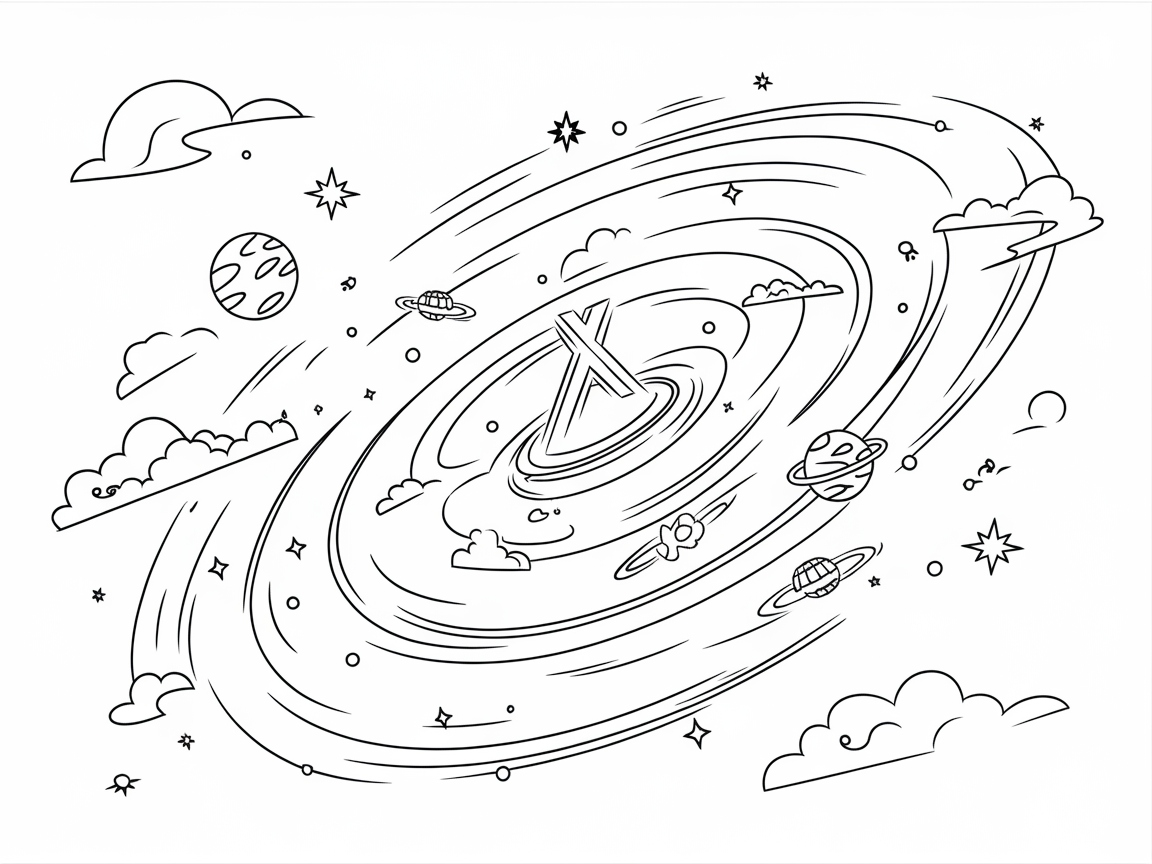 Chart Your Cosmic Journey with This Space Swirl