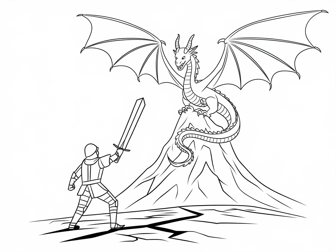 Epic Dragon Duel on Mountain Peak