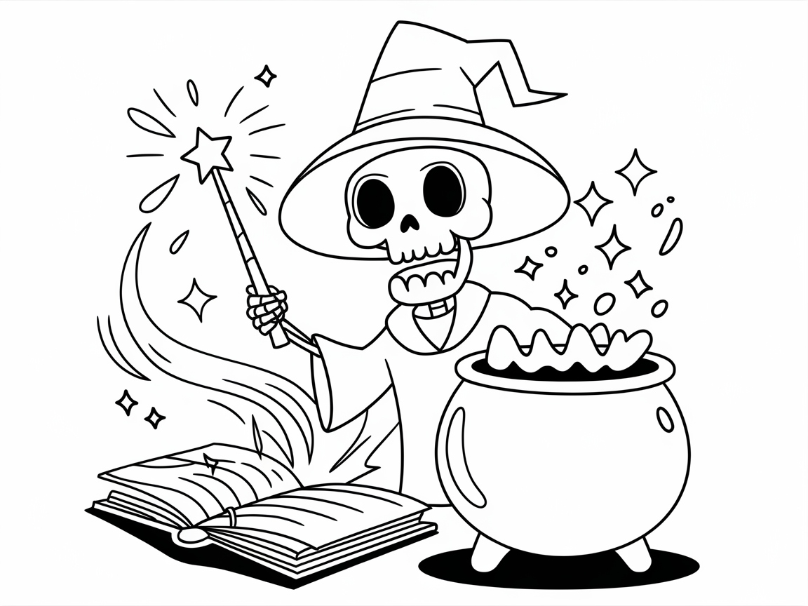 Conjure Creativity with This Magical Skeleton Wizard