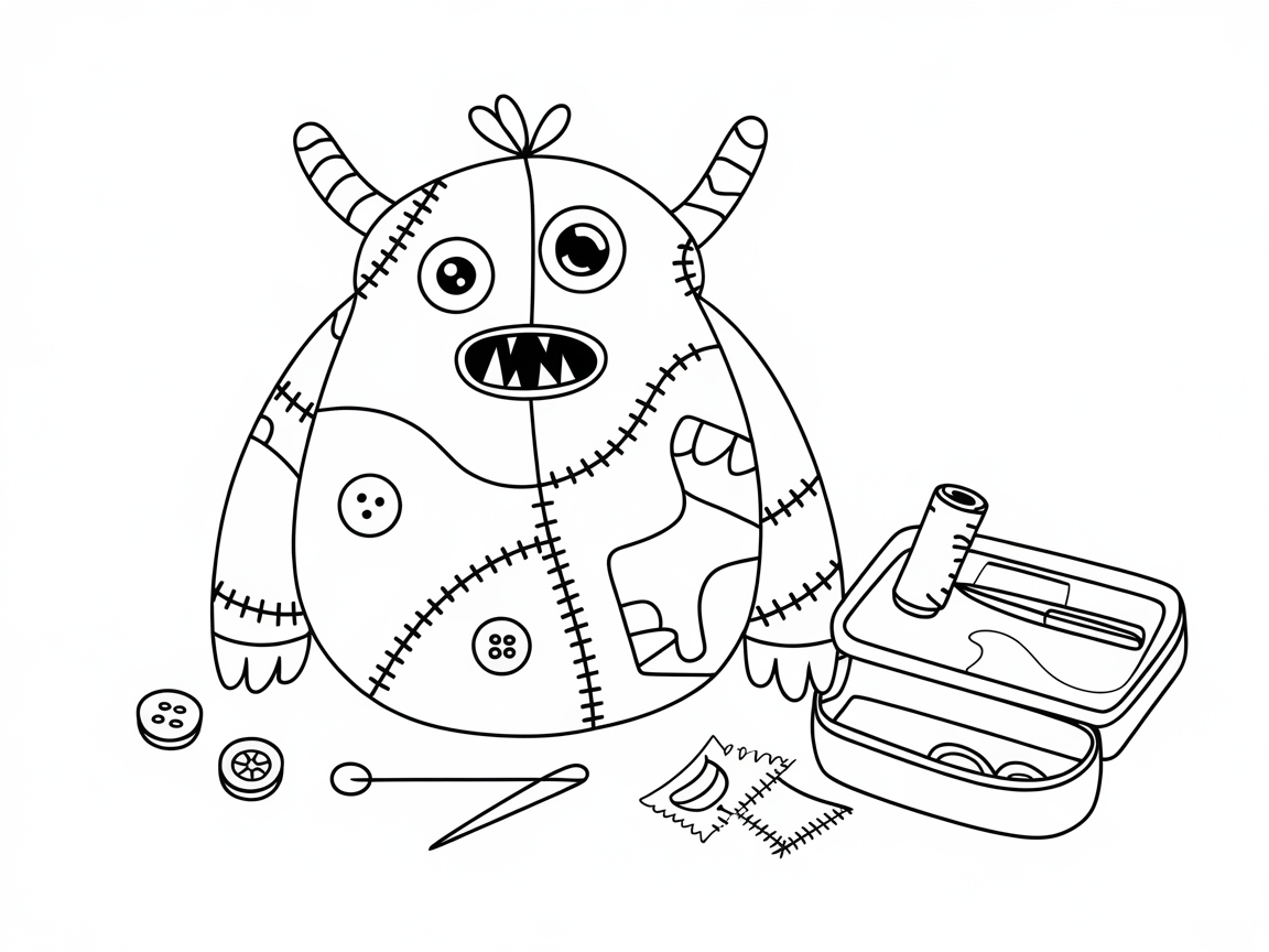 Stitch Together This Patchwork Monster