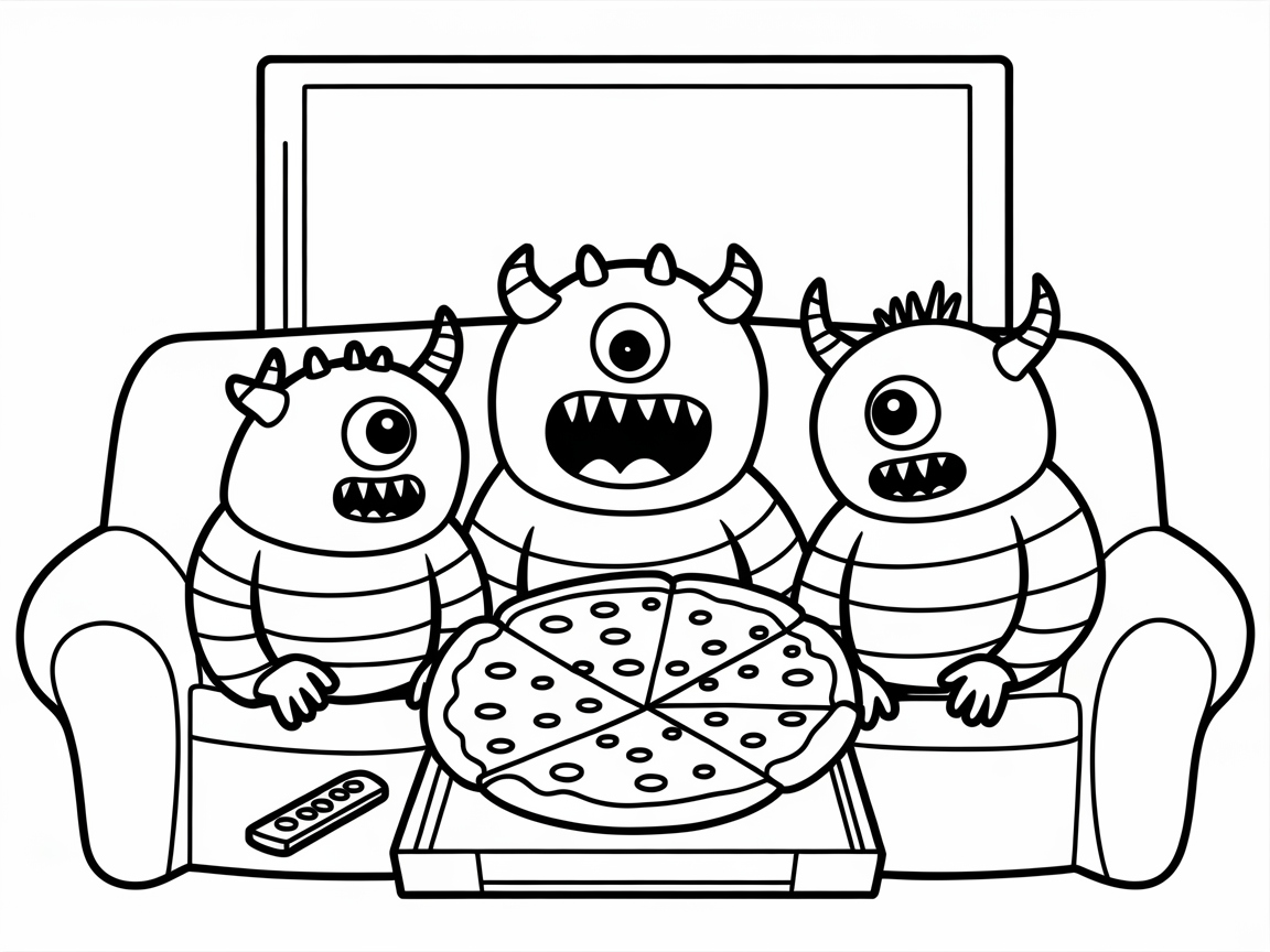 Monster Movie Night with Pizza Delight