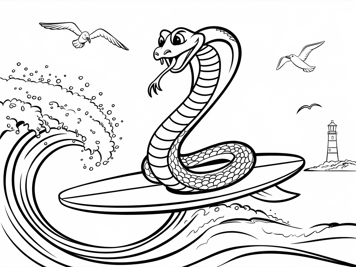 Ride the Waves with This Surfing Cobra Adventure