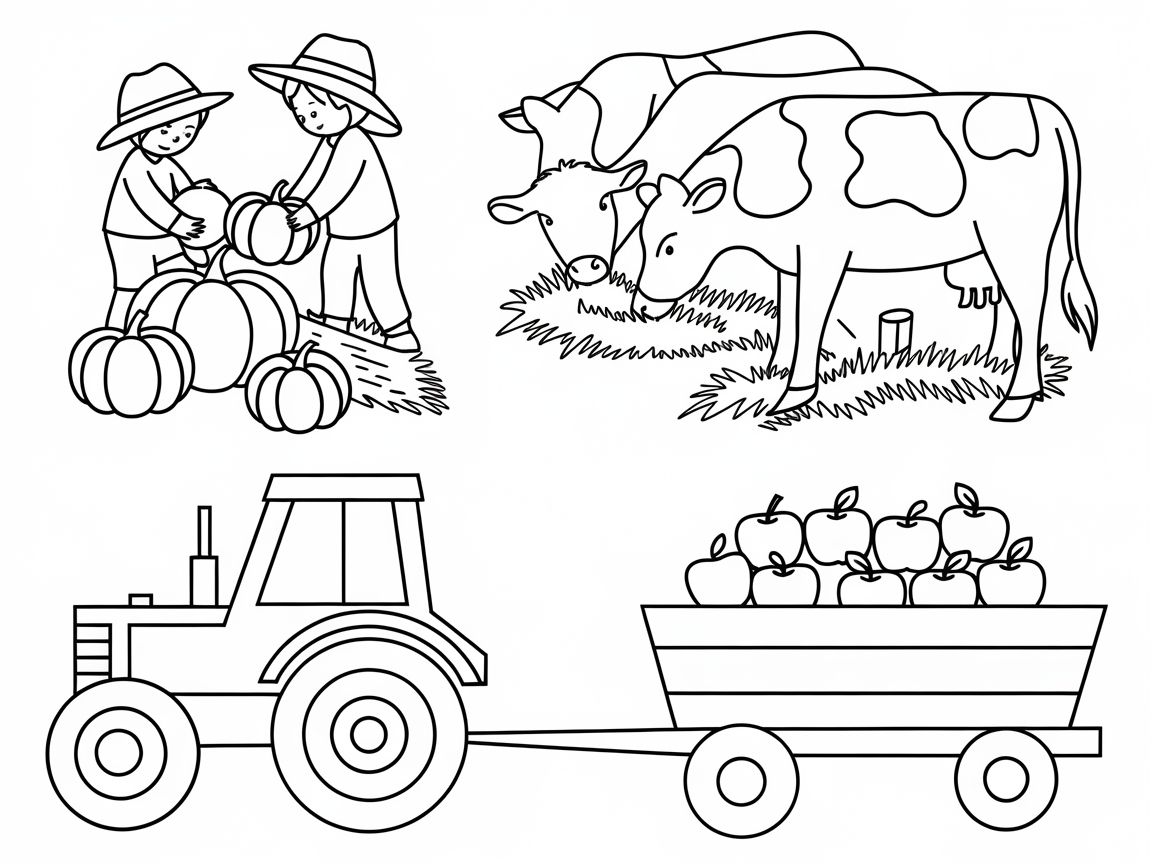 Farmyard Fun Coloring Page
