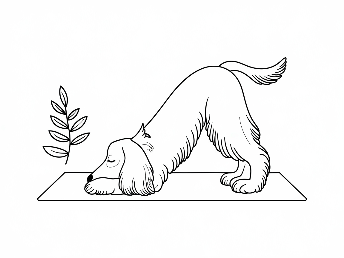 Yoga Spaniel Strikes a Pose