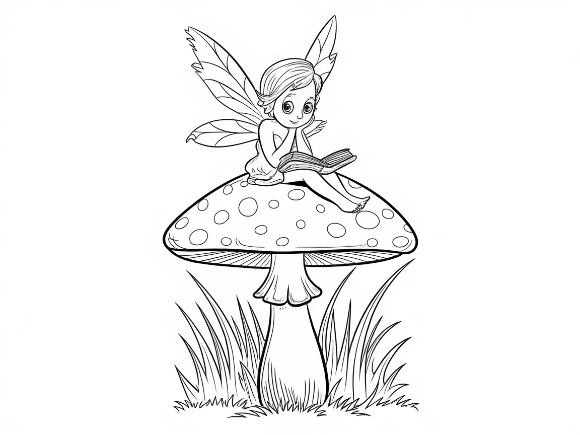 Enchant Your Imagination with This Fairy Reading Scene