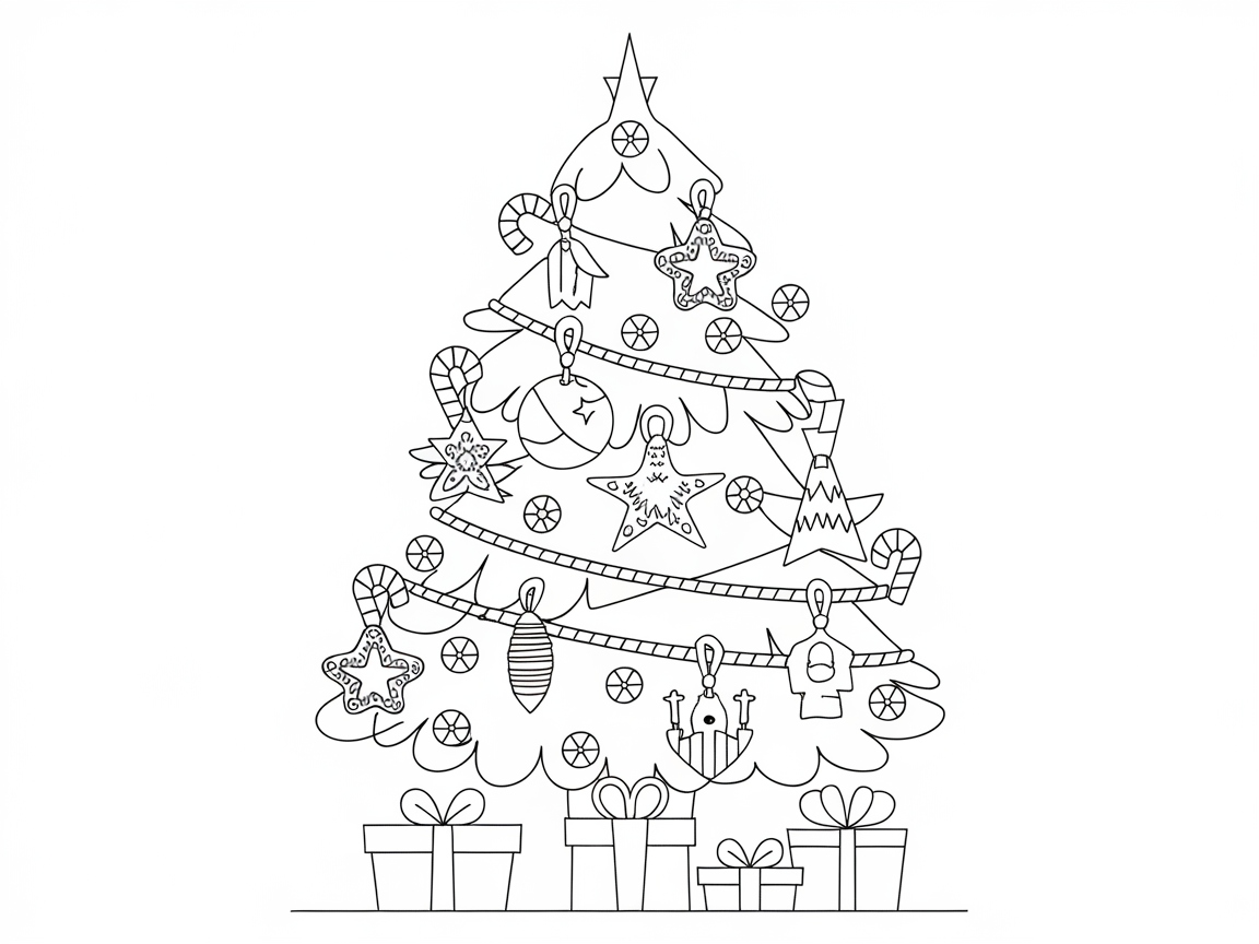 Decorate This Classic Candy-Cane Christmas Tree