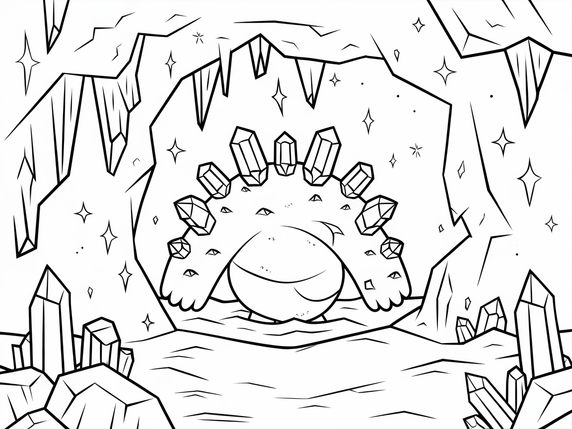 Explore This Crystal Cave Monster Scene