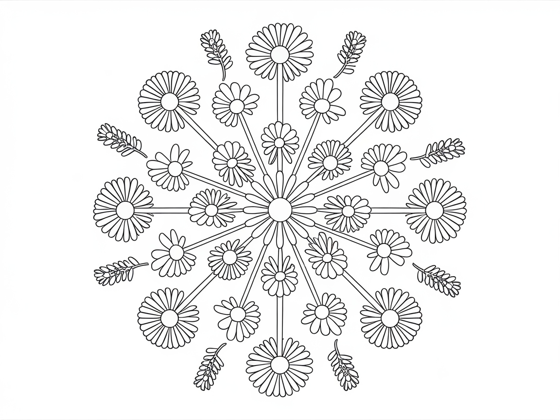 Create a Floral Burst with This Daisy Mandala