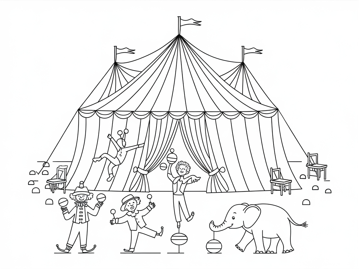 Step Right Up to This Circus Coloring Fun