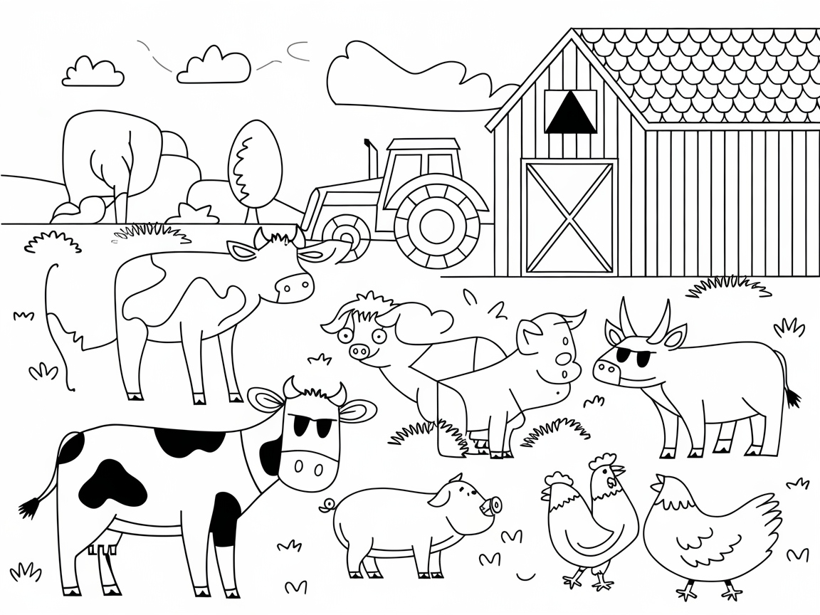 Roam the Farmyard with These Friendly Animals
