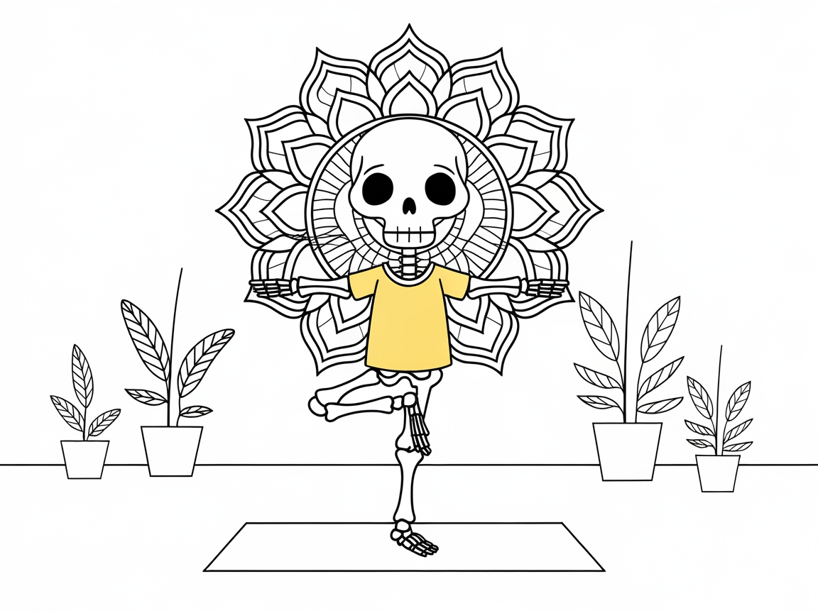 Balance Your Creativity with This Yoga Skeleton