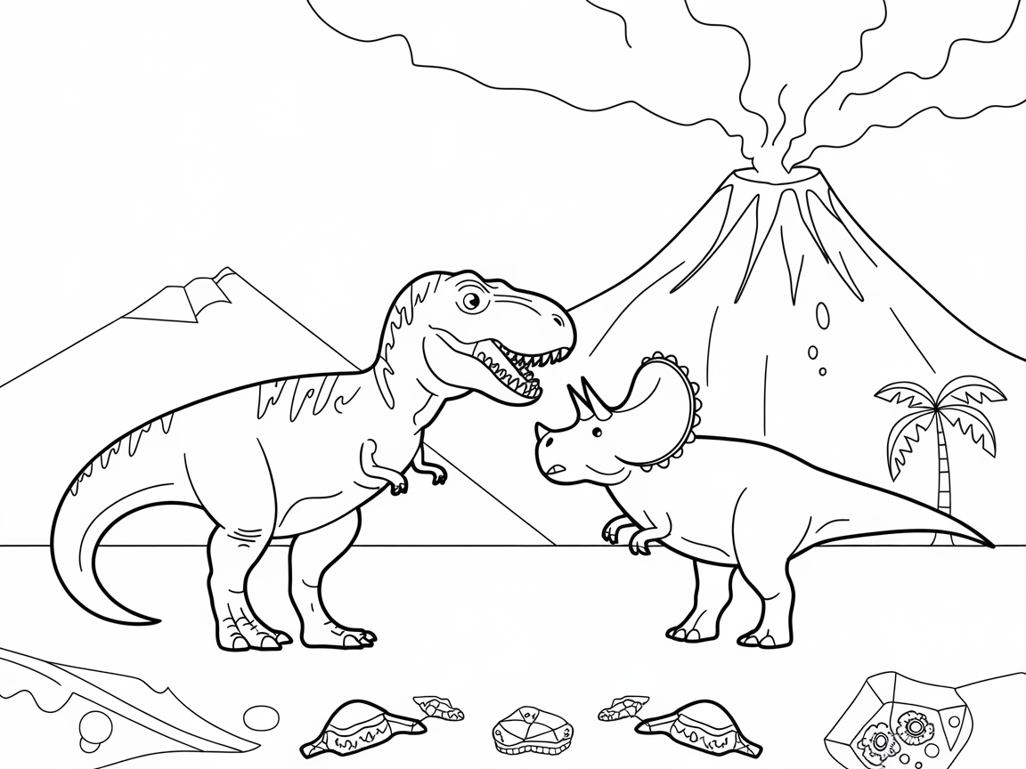 Roam with Dinosaurs in a Prehistoric Playground