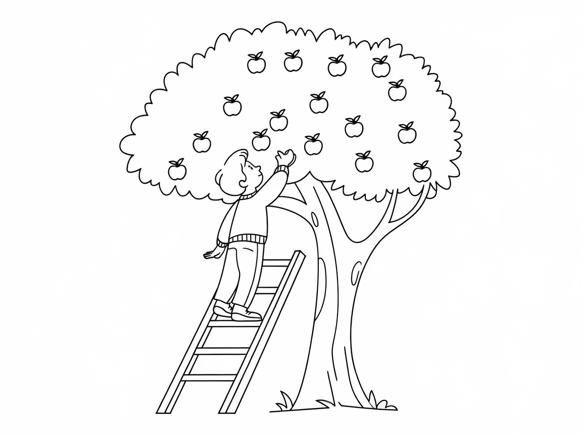 Reaching for Apples: A Harvest Adventure