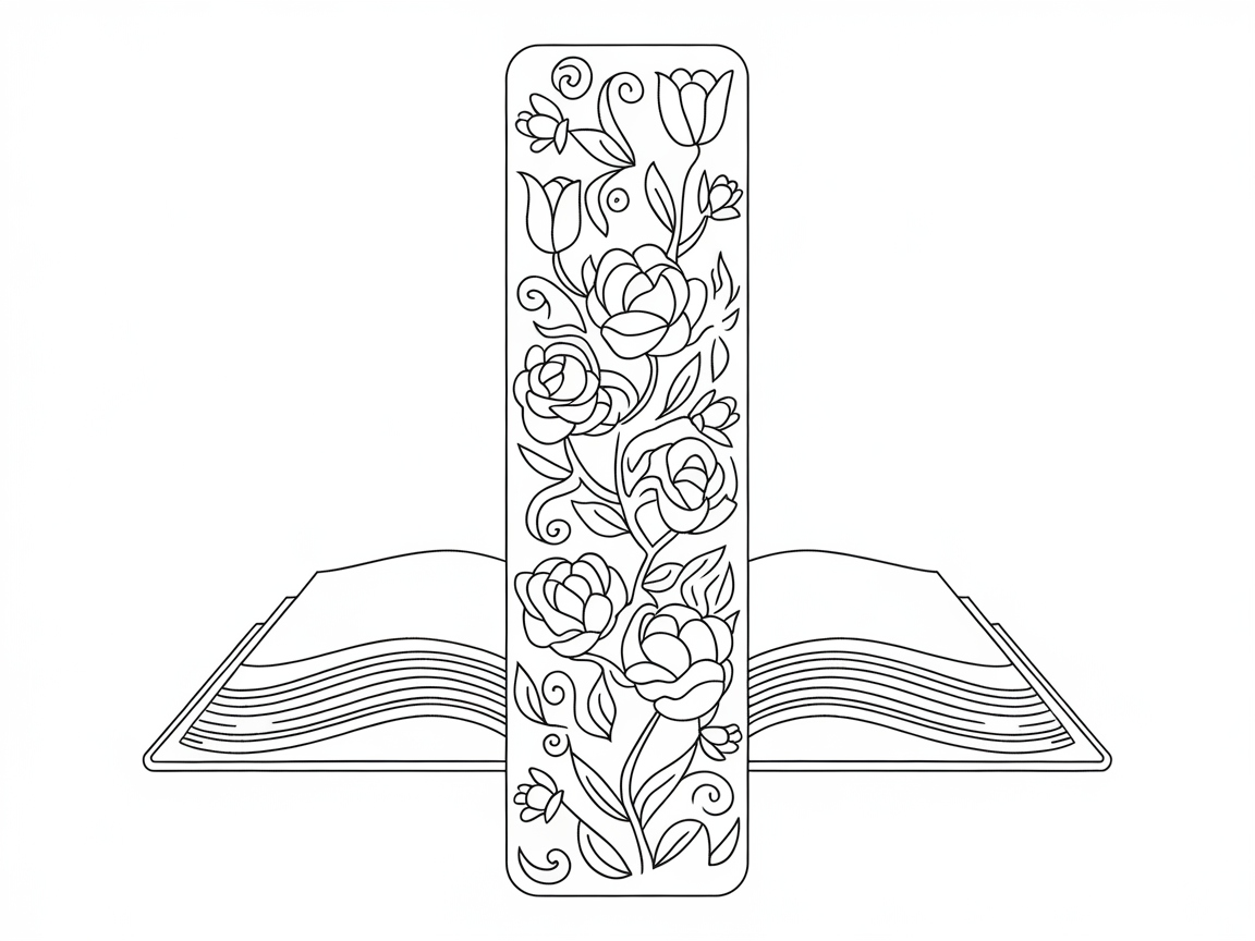 Floral Elegance Awaits with This Beautiful Bookmark