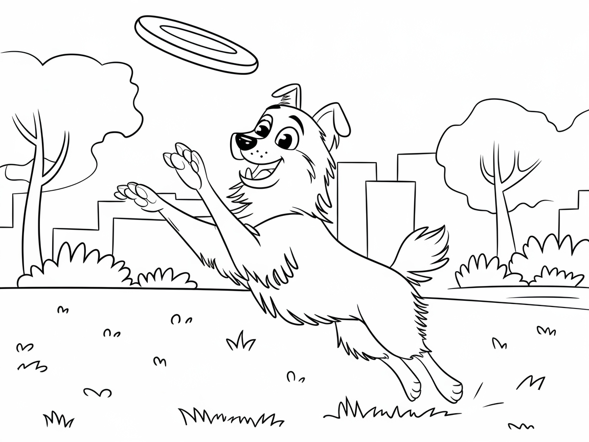 Catch the Fun with This Playful Collie Scene