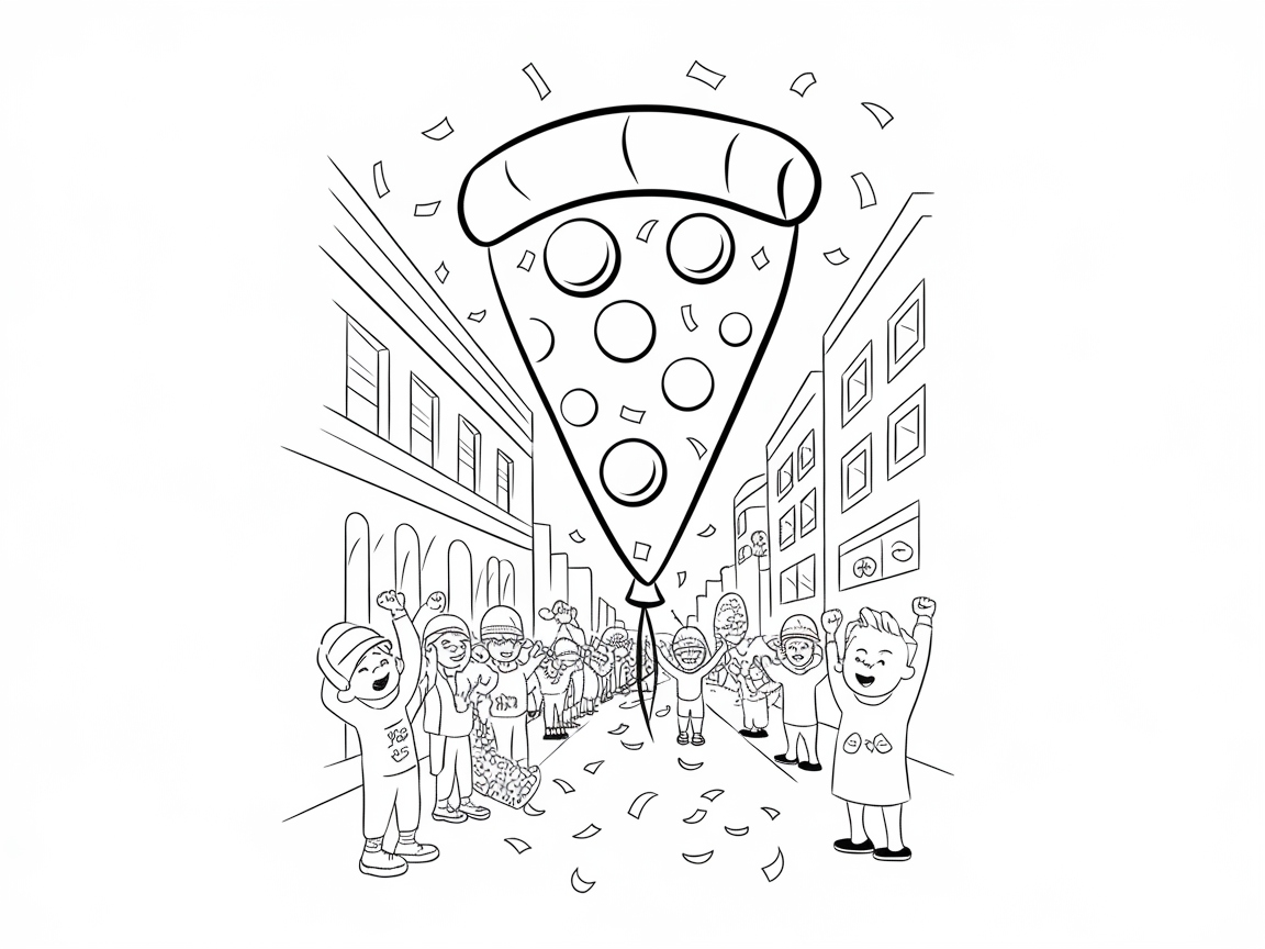 Parade of Giant Pizza Fun