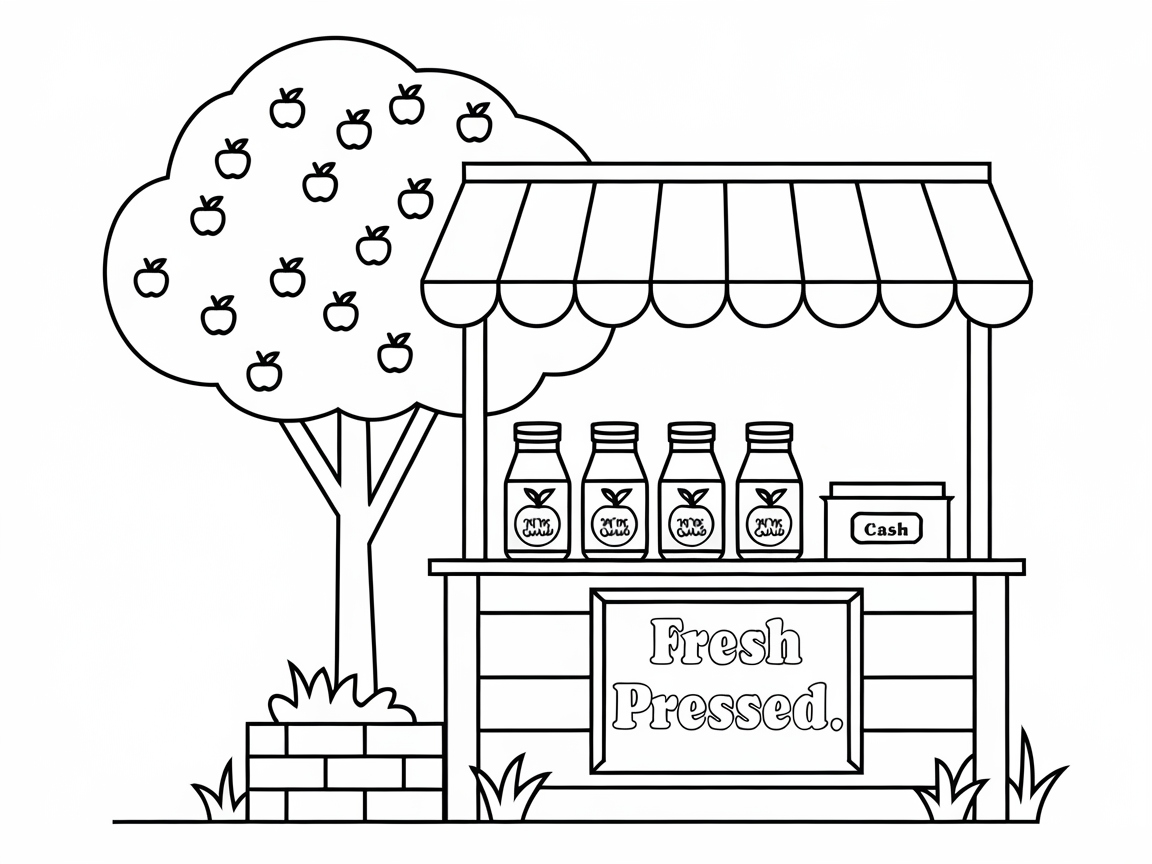 Juice Stand Adventure with Apples