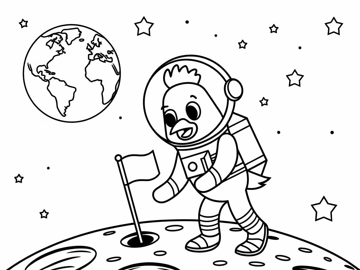 Blast Off with This Space Rooster Adventure