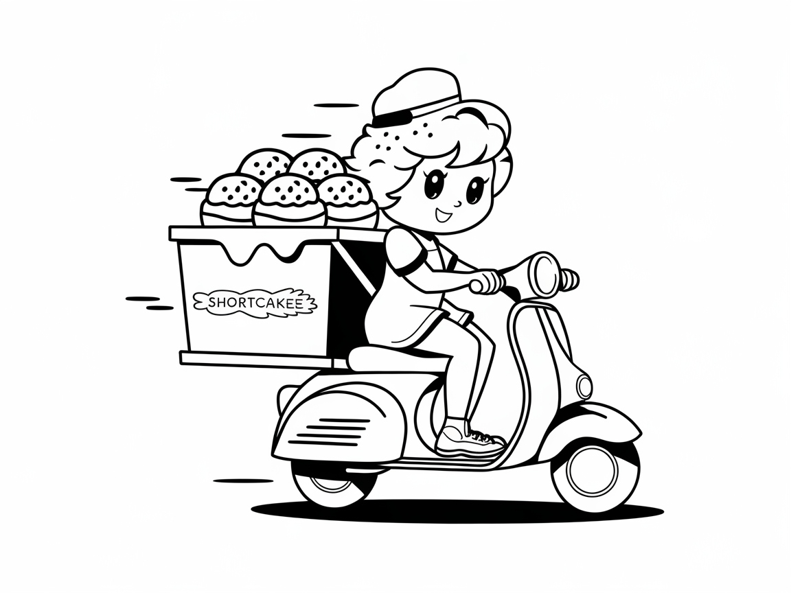 Scooter Delivery with Sweet Treats