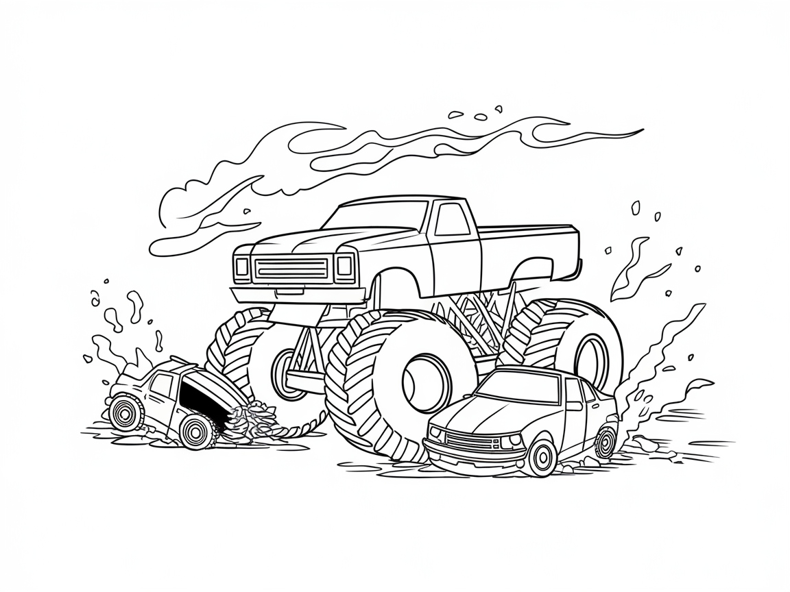 Rev Up Your Colors with This Monster Truck Mashup