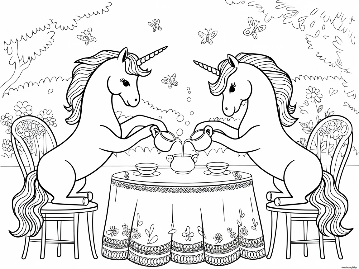 Enjoy a Magical Tea Party with Unicorn Friends