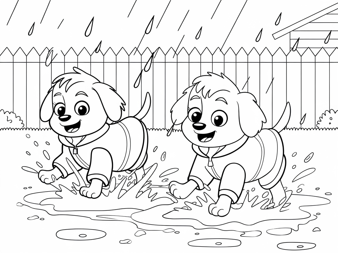 Splash and Play with These Adorable Rainy Day Pups