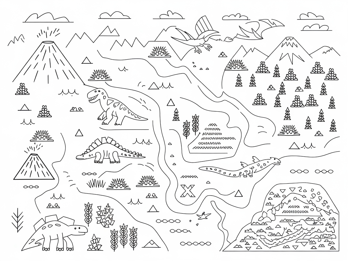 Unearth Prehistoric Secrets with This Dinosaur Adventure Map
