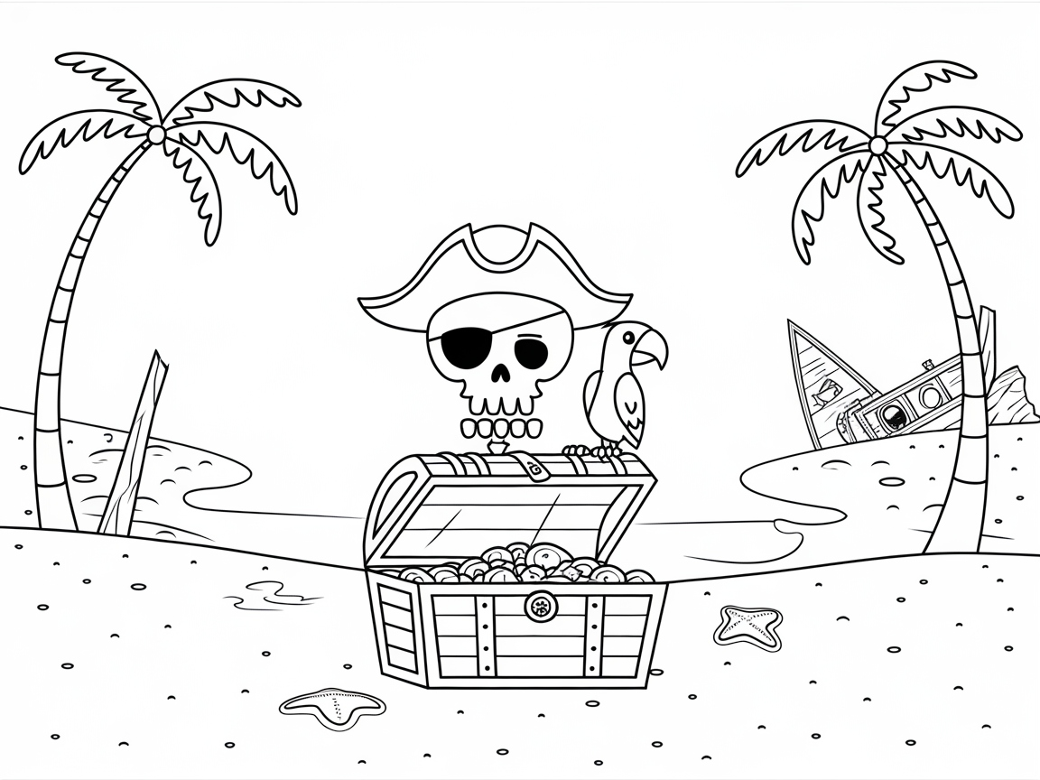 Sail Away with This Pirate Skeleton Treasure Hunt