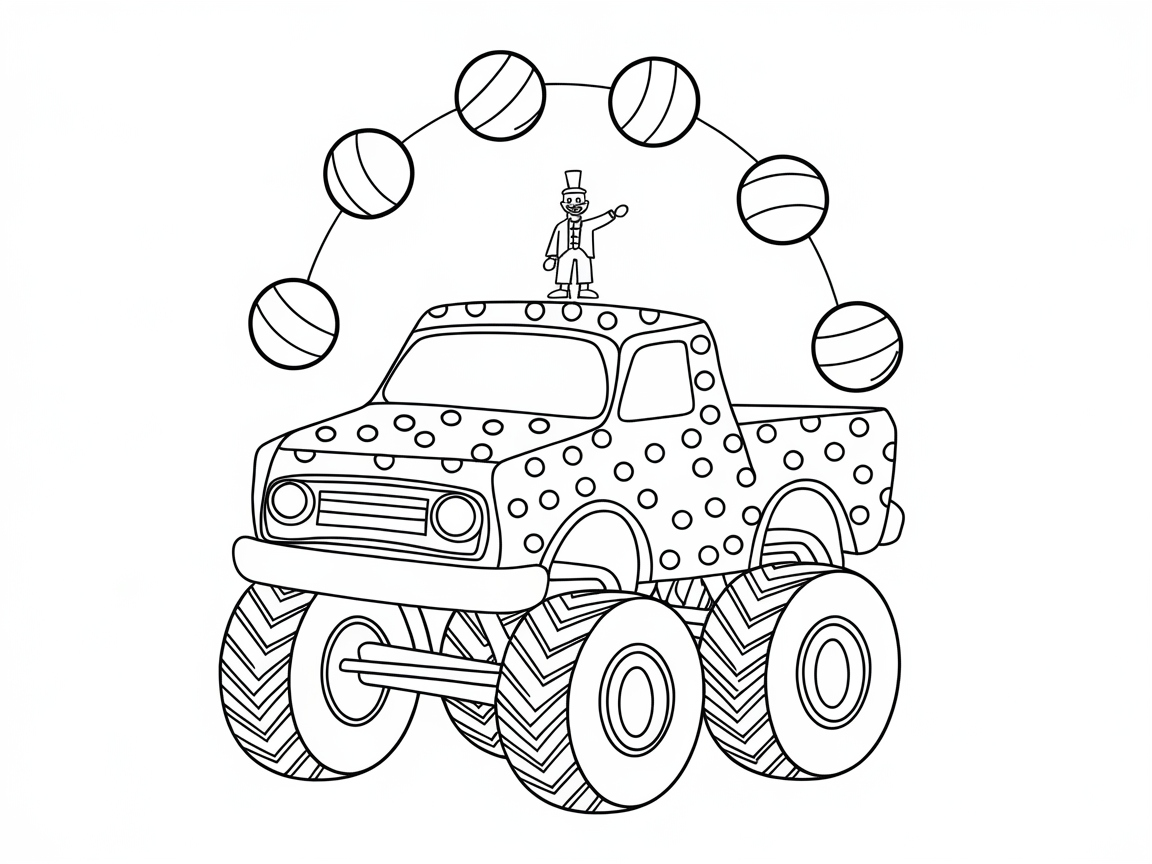 Circus Excitement with This Juggling Monster Truck
