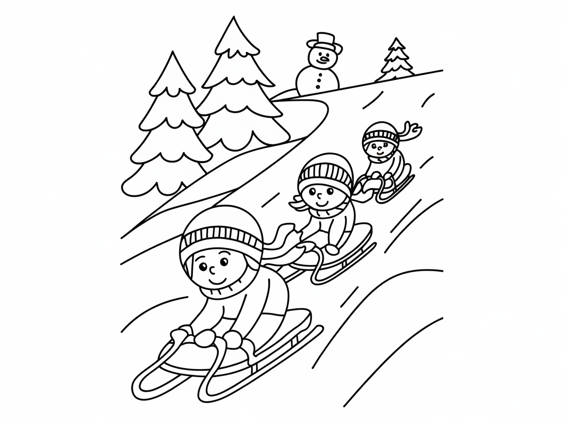Slide into Winter Fun with Sledding Kids