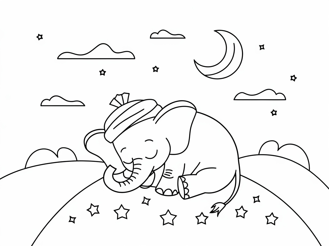 Sweet Dreams with Slumbering Elephant