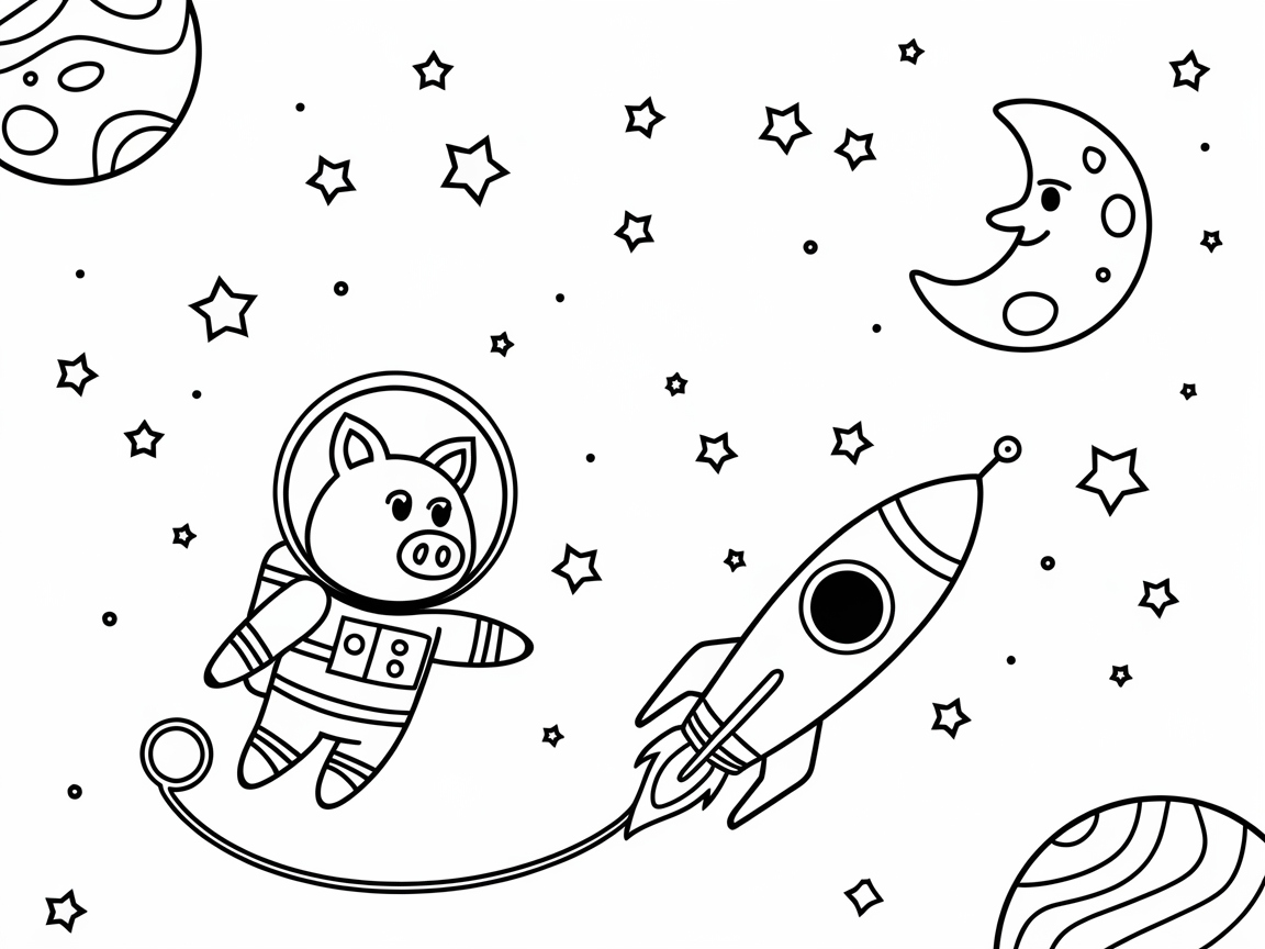 Blast Off with This Space Explorer Piggy
