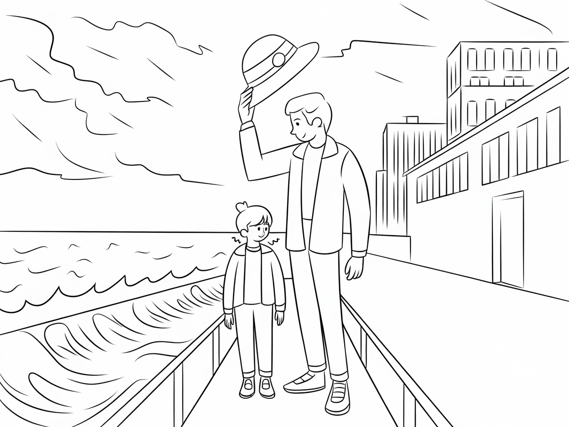 Take a Walk on a Windy Day by the Sea