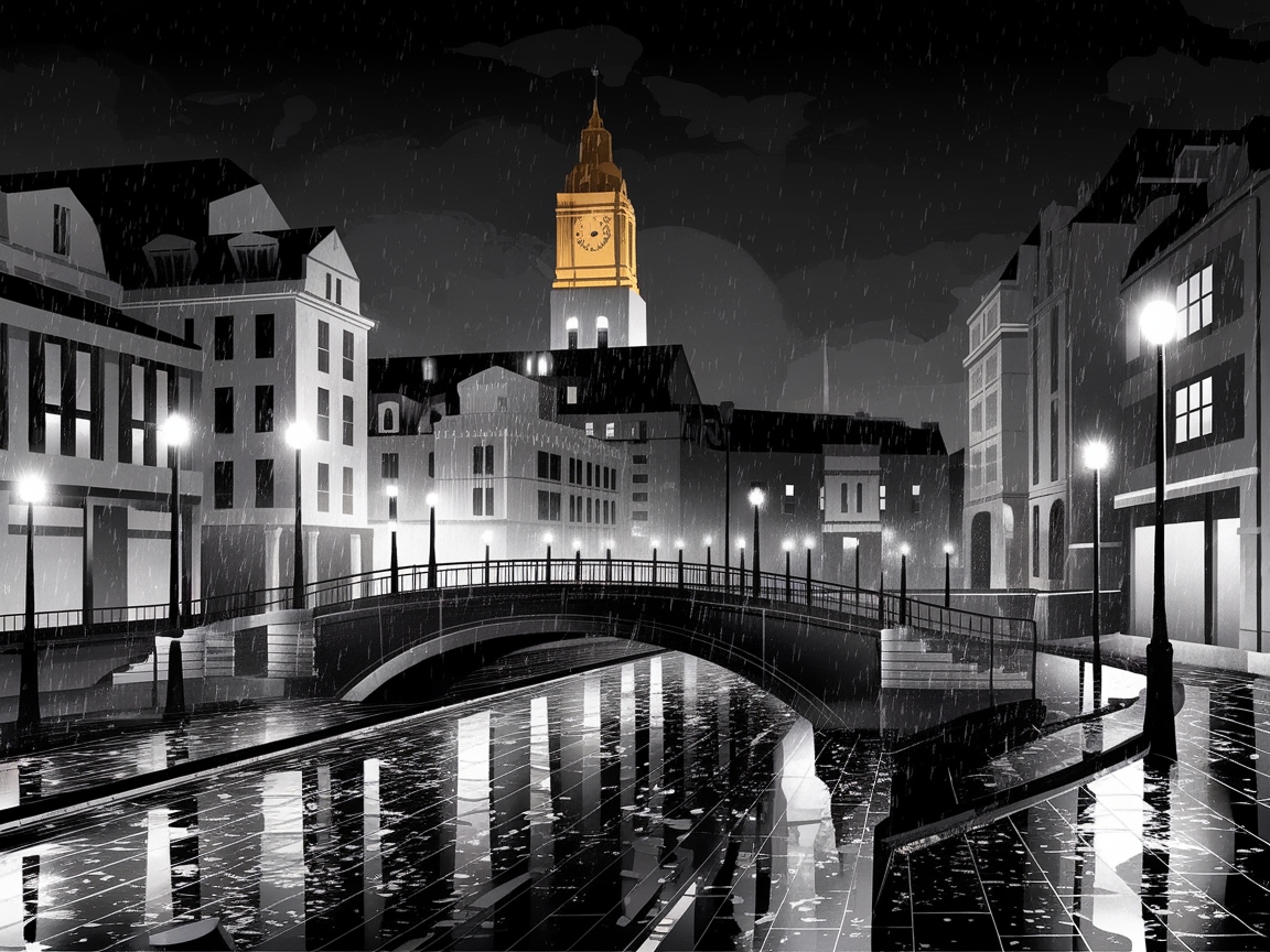 Illuminate the Night with a Rainy Urban Scene