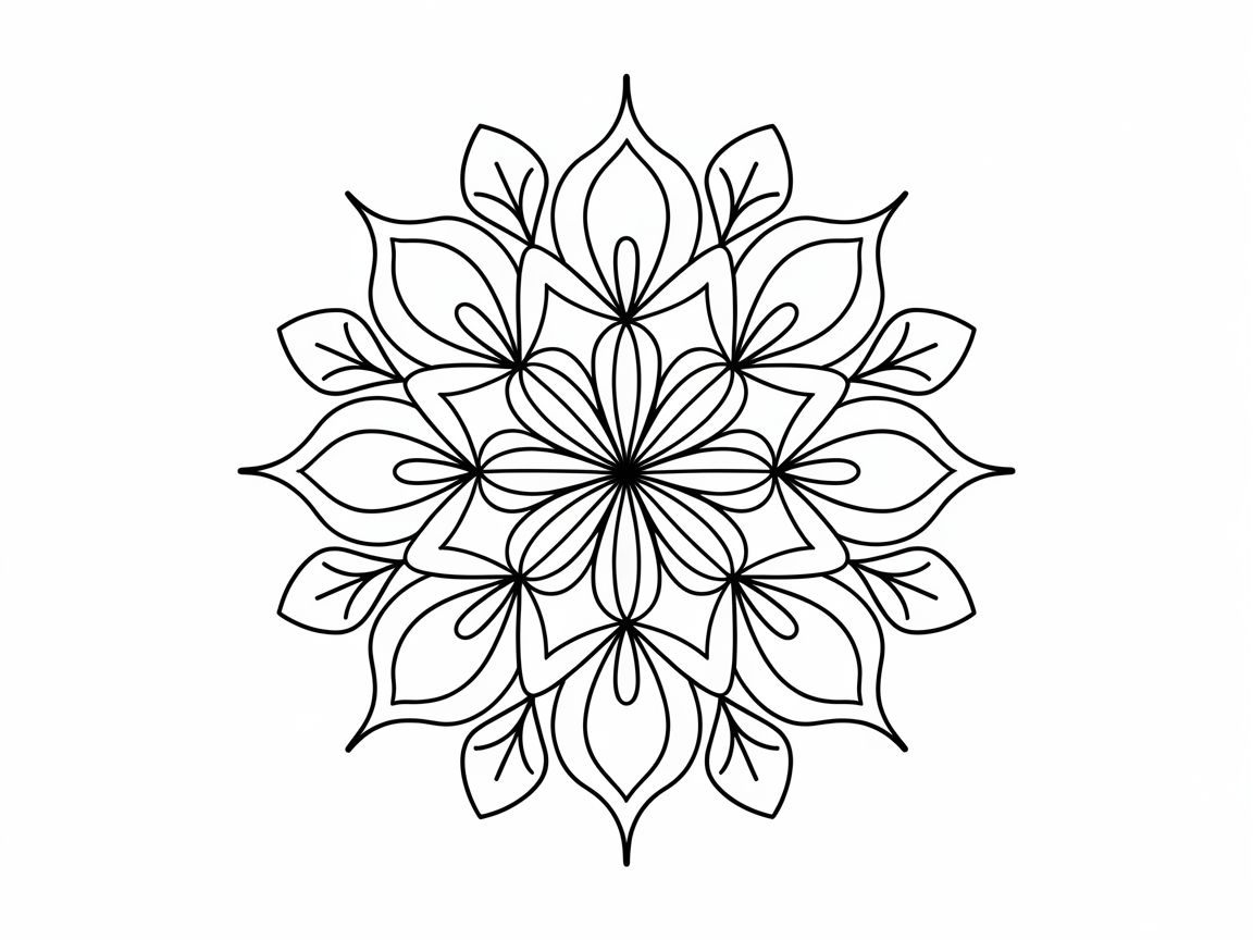 Dive into Relaxation with This Floral Mandala