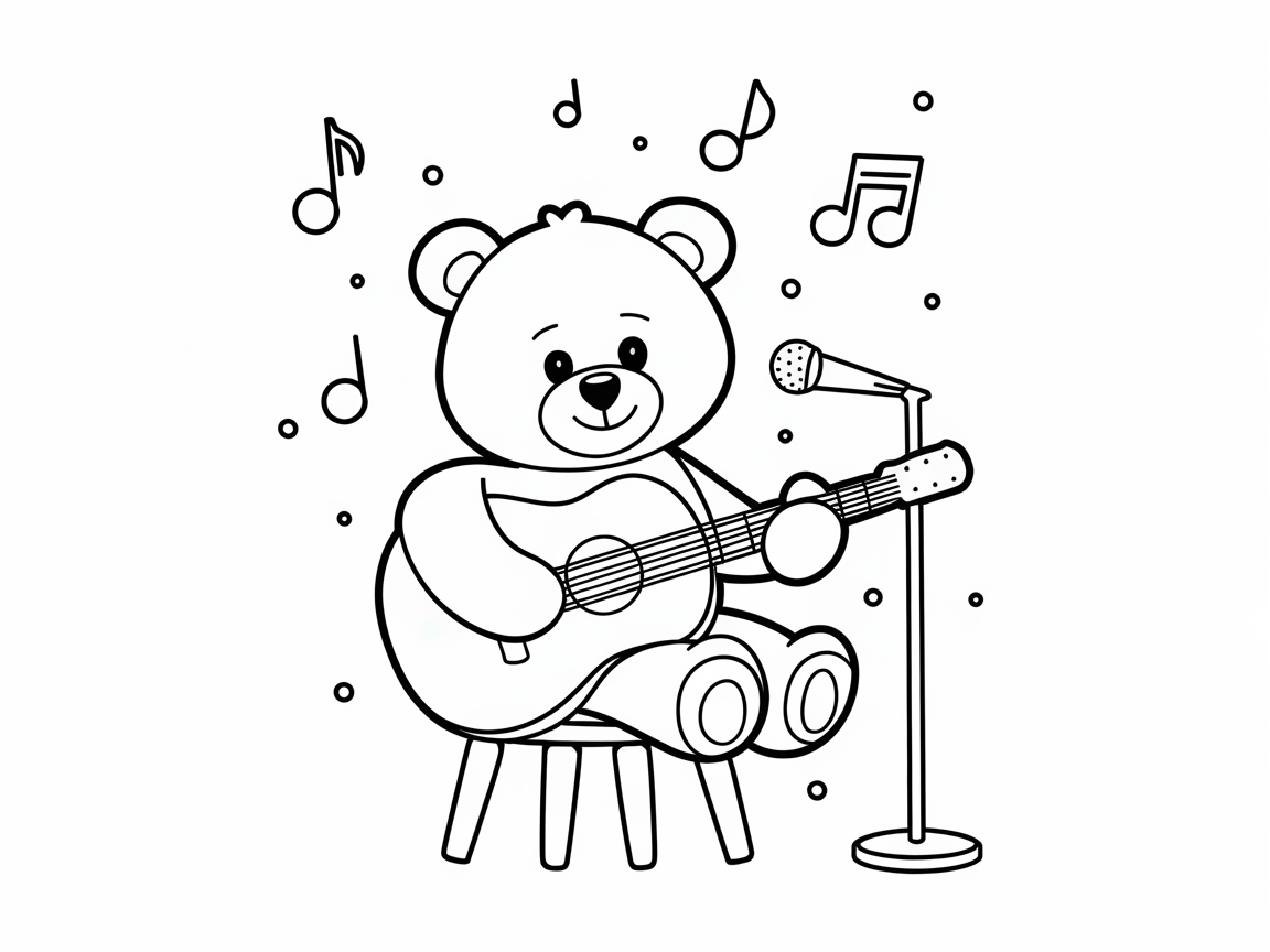 Strum Along with This Musical Teddy Bear