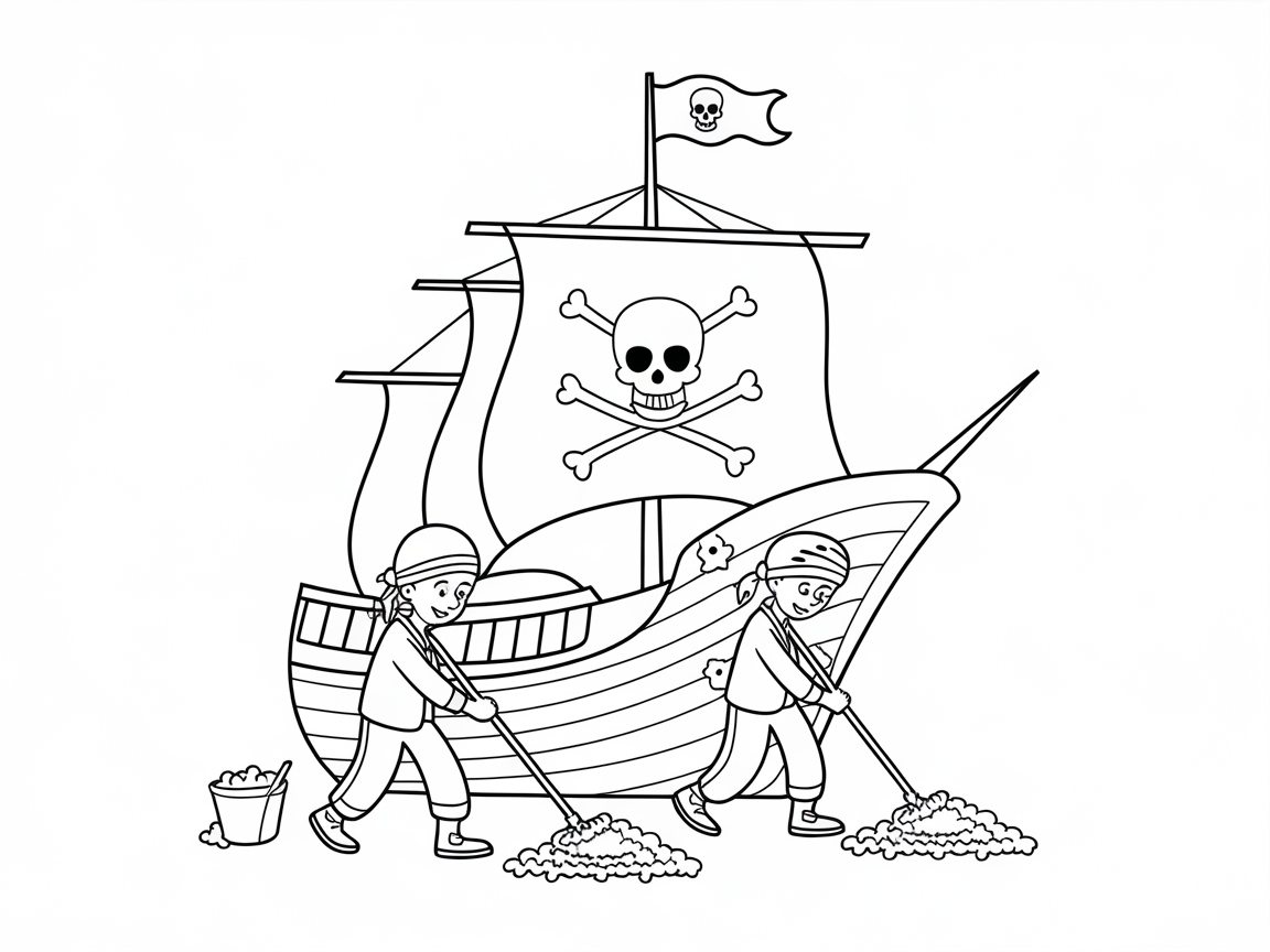Join These Busy Pirate Mates on Deck