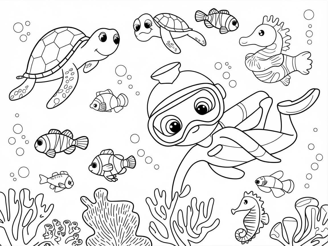 Under the Sea Adventure with Friendly Creatures