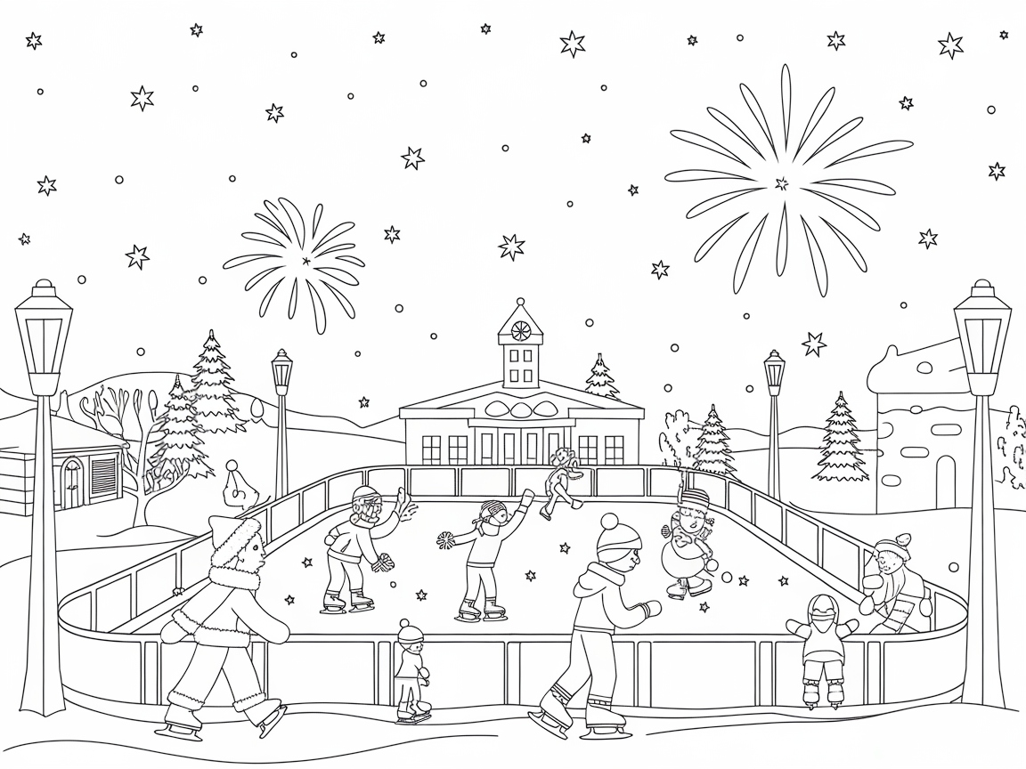 Skate Into Winter Magic with Fireworks and Ice