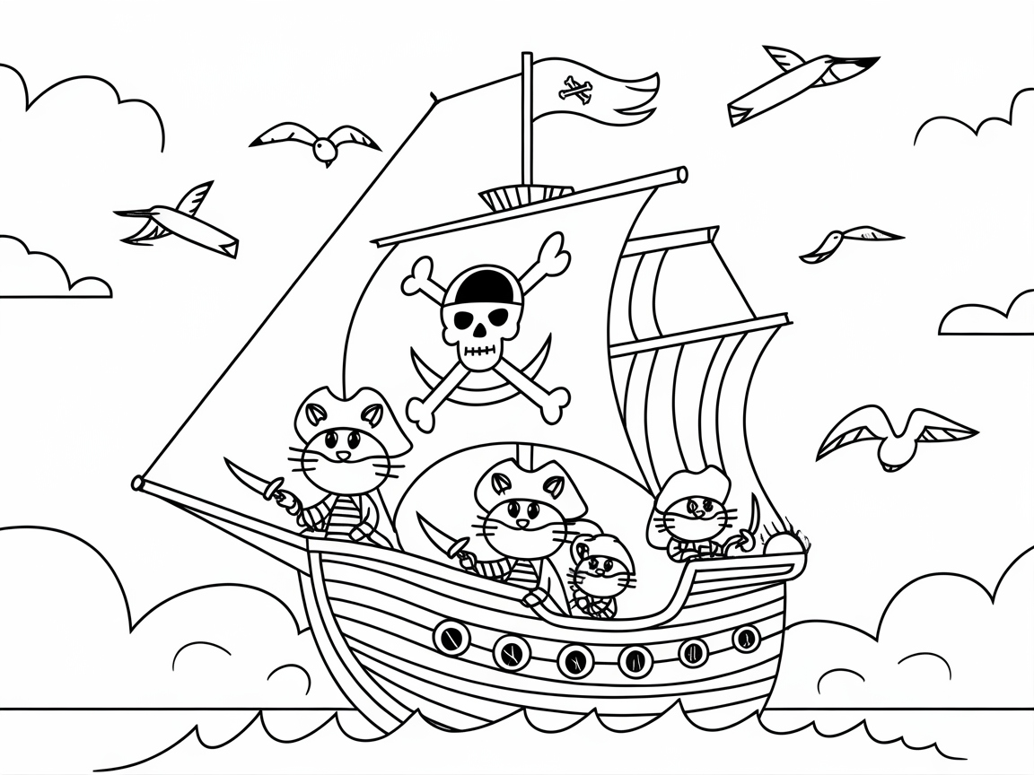 Set Sail with These Pirate Cats