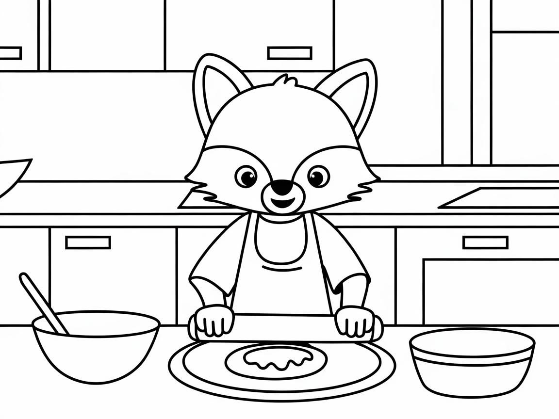 Baking Fun with a Fox in the Kitchen