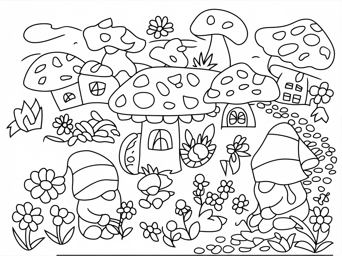 Join the Fun in This Whimsical Mushroom Village