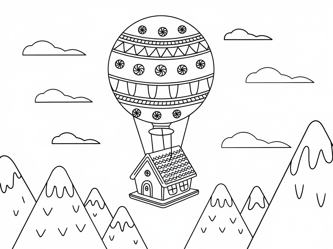 Soar with This Gingerbread Hot Air Balloon Adventure