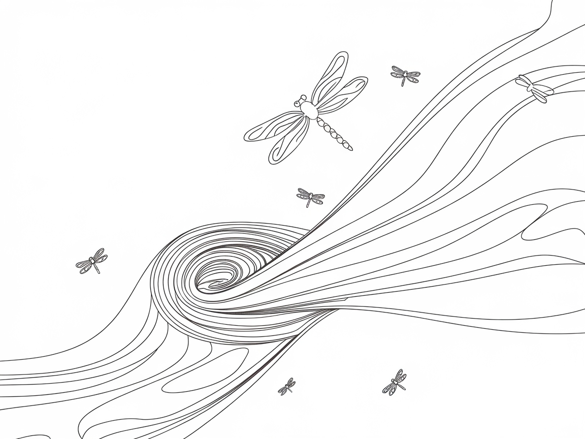 Dragonflies Dancing in the Wind