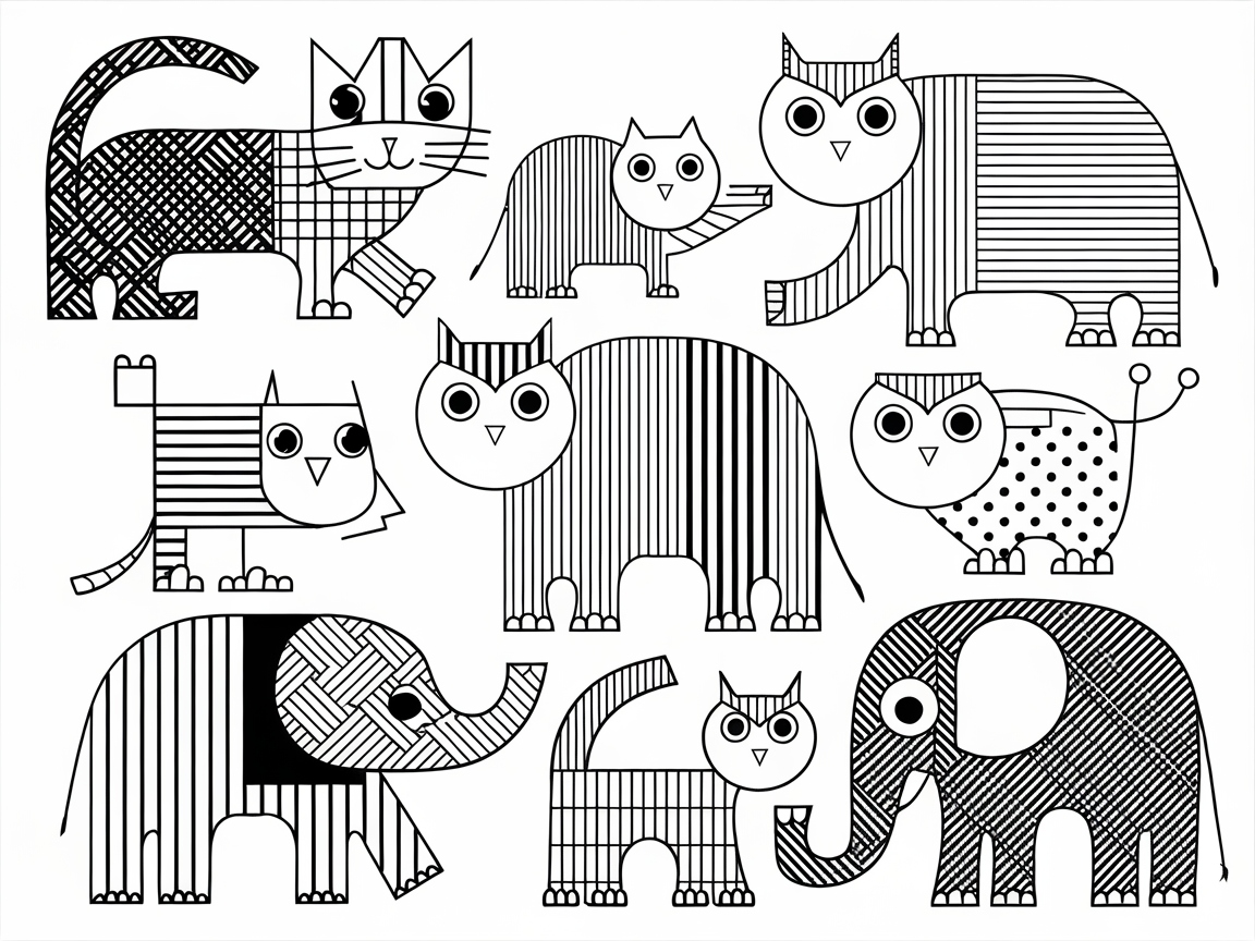 Embrace Patterns with These Geometric Animals