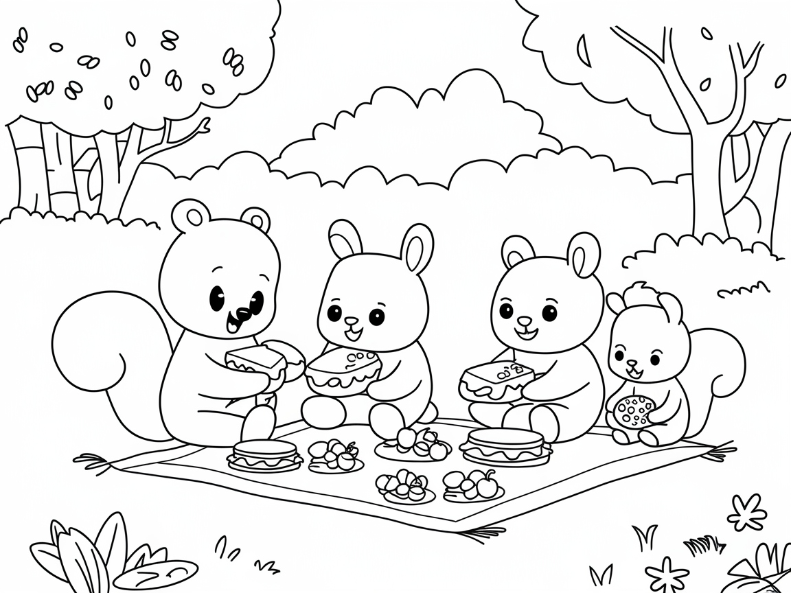 Join the Woodland Picnic with These Adorable Critters