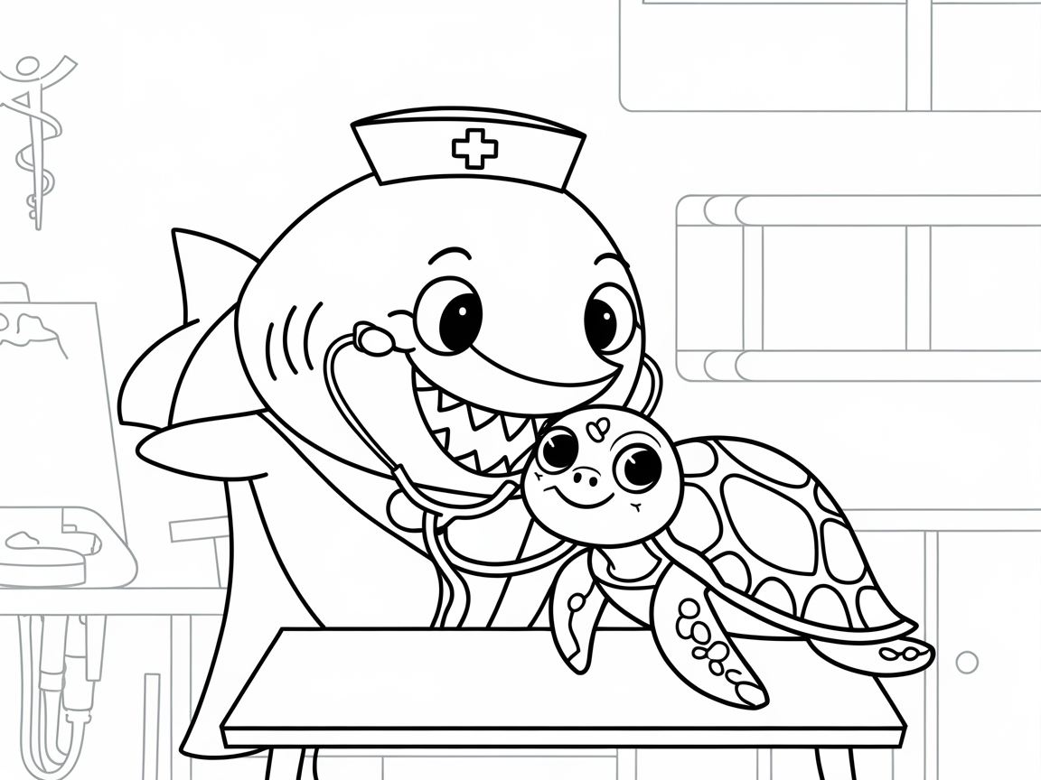 Care With a Smile: Nurse Shark and Turtle Checkup