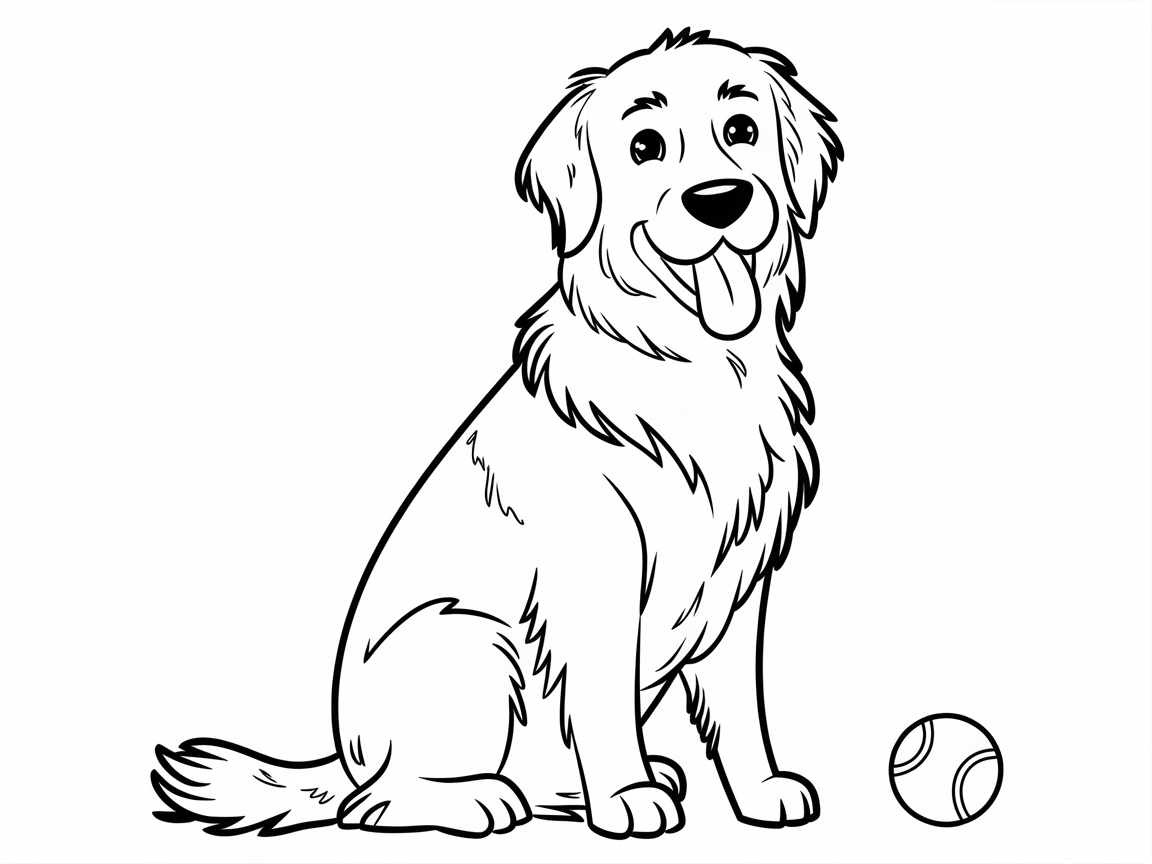 Bring This Playful Pup to Life with Color