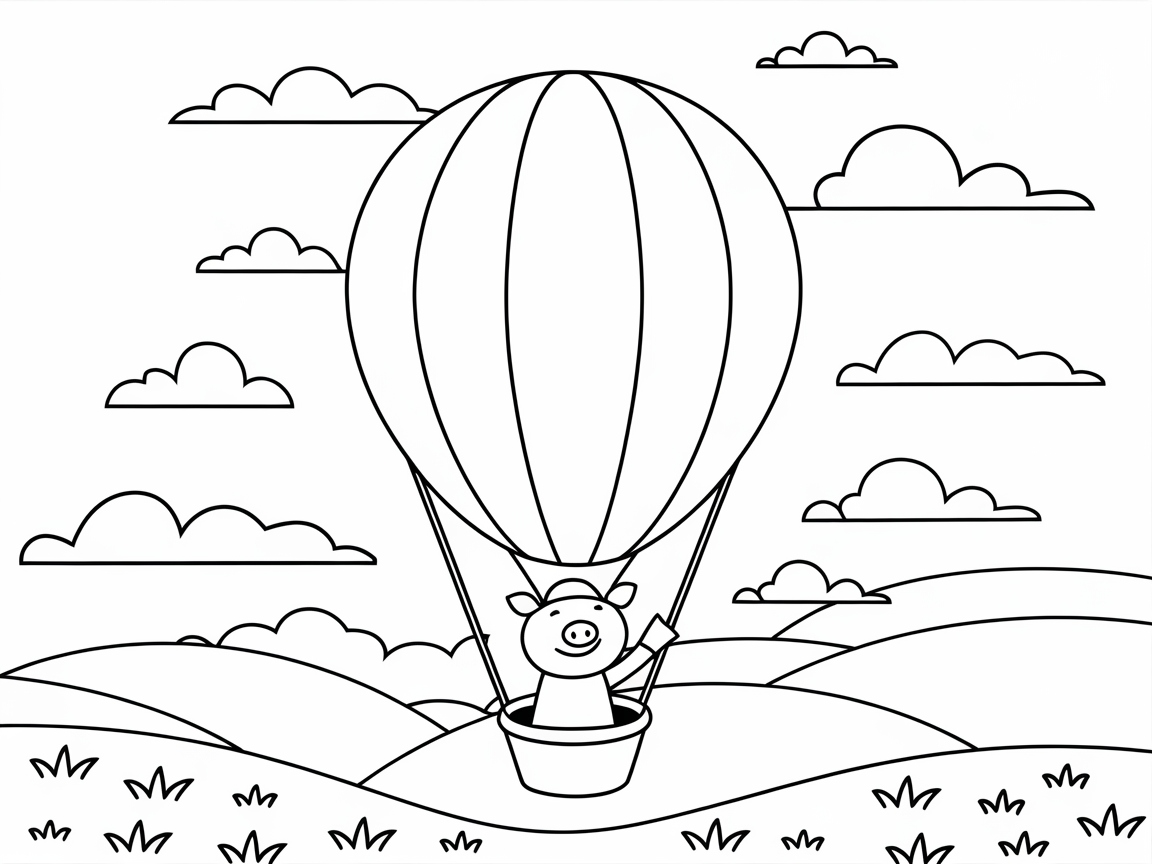 Up, Up, and Away with Ballooning Piggy