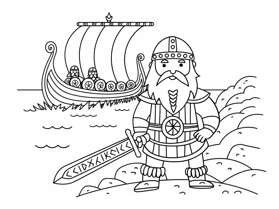 Join a Viking Voyage: Brave Warrior and Longship